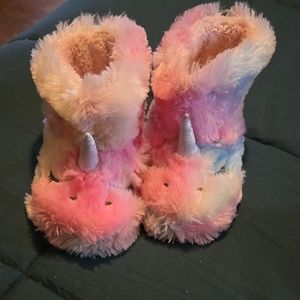 Pastel Unicorn Plush Booties